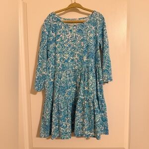 Lilly Pulitzer Blue and White Kids Dress